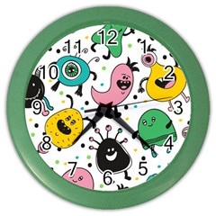 Funny Monster Pattern Color Wall Clock by Pakjumat