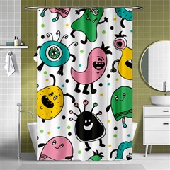 Funny Monster Pattern Shower Curtain 48  X 72  (small)  by Pakjumat