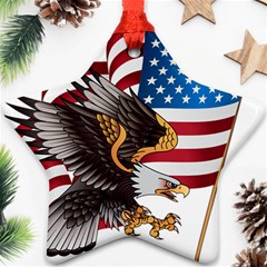 American Eagle Clip Art Star Ornament (two Sides) by Maspions