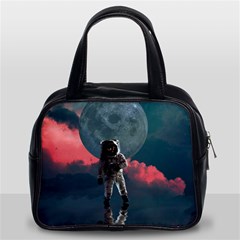 Astronaut Moon Space Nasa Planet Classic Handbag (two Sides) by Maspions