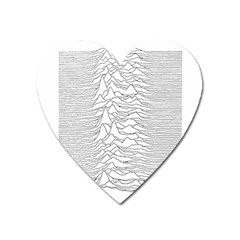 Joy Division Unknown Pleasures Heart Magnet by Maspions