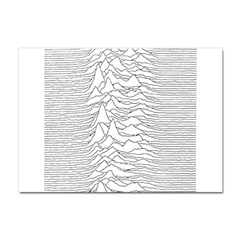 Joy Division Unknown Pleasures Crystal Sticker (a4) by Maspions