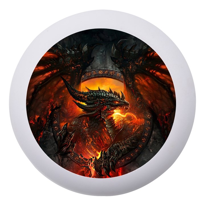 Dragon Fire Fantasy Art Dento Box with Mirror