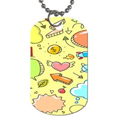 Cute Sketch Child Graphic Funny Dog Tag (one Side) by Hannah976