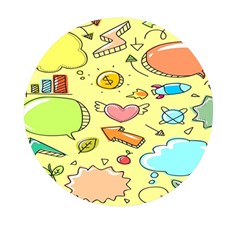 Cute Sketch Child Graphic Funny Mini Round Pill Box (pack Of 5) by Hannah976