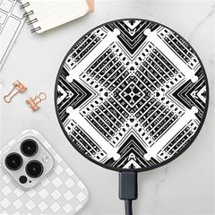 Pattern Tile Repeating Geometric Wireless Fast Charger(black) by Hannah976