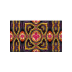 Kaleidoscope Art Pattern Ornament Sticker (rectangular) by Hannah976