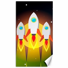 Rocket Take Off Missiles Cosmos Canvas 40  X 72  by Sarkoni