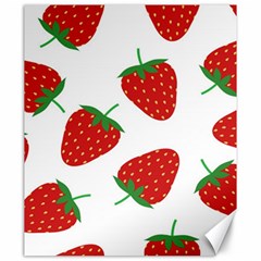 Seamless Pattern Fresh Strawberry Canvas 20  X 24  by Sarkoni