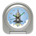 Rocket Shuttle Spaceship Science Travel Alarm Clock Front