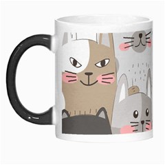 Cute Cats Seamless Pattern Morph Mug by Sarkoni