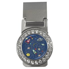 Cat Cosmos Cosmonaut Rocket Money Clips (cz)  by Grandong