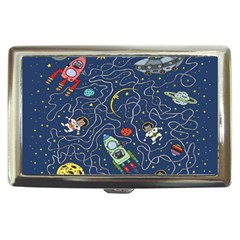 Cat Cosmos Cosmonaut Rocket Cigarette Money Case by Grandong