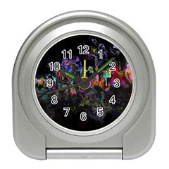 Grunge Paint Splatter Splash Ink Travel Alarm Clock by Grandong