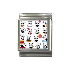 Playing Pandas Cartoons Italian Charm (13mm) by Apen