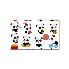 Playing Pandas Cartoons Sticker (rectangular) by Apen