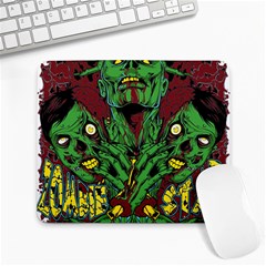 Zombie Star Monster Green Monster Large Mousepad by Sarkoni