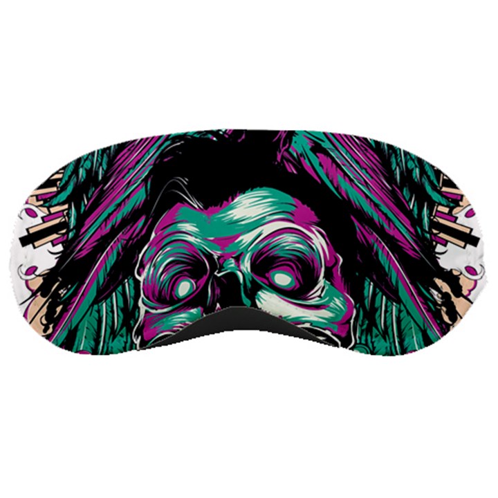 Anarchy Skull And Birds Sleep Mask