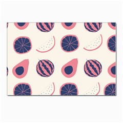 Fruits Halves Pattern Design Postcards 5  X 7  (pkg Of 10) by Apen