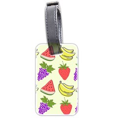 Fruits Pattern Background Food Luggage Tag (two Sides) by Apen