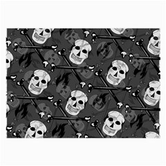 Skull Skeleton Pattern Texture Large Glasses Cloth by Apen