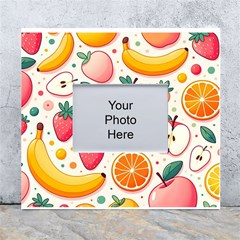 Fruit Sweet Pattern White Wall Photo Frame 5  X 7  by Ravend