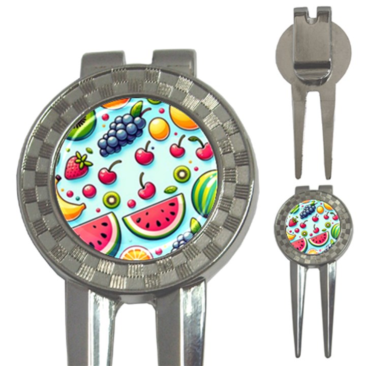 Fruits Sweet Pattern 3-in-1 Golf Divots