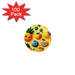 Fruits Fresh Sweet Pattern 1  Mini Magnets (100 Pack)  by Ravend