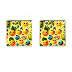 Fruits Fresh Sweet Pattern Cufflinks (square) by Ravend