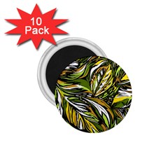 Foliage Pattern Texture Background 1 75  Magnets (10 Pack)  by Ravend