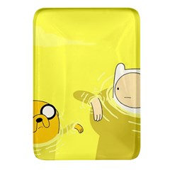 Adventure Time Jake The Dog Finn The Human Artwork Yellow Rectangular Glass Fridge Magnet (4 Pack) by Sarkoni