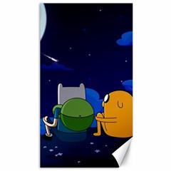 Adventure Time Jake And Finn Night Canvas 40  X 72  by Sarkoni