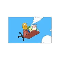 Cartoon Adventure Time Jake And Finn Sticker (rectangular) by Sarkoni