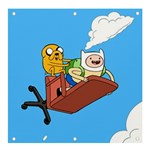 Cartoon Adventure Time Jake And Finn Banner and Sign 4  x 4  Front