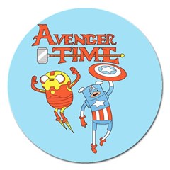 Adventure Time Avengers Age Of Ultron Magnet 5  (round) by Sarkoni