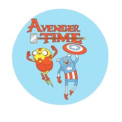 Adventure Time Avengers Age Of Ultron Mini Round Pill Box by Sarkoni