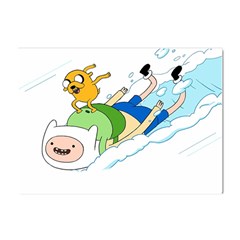 Adventure Time Finn And Jake Snow Crystal Sticker (a4) by Sarkoni