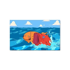 Adventure Time Fish Landscape Sticker Rectangular (10 Pack) by Sarkoni