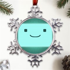 Adventure Time Bmo Metal Large Snowflake Ornament by Sarkoni