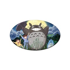 Illustration Anime Cartoon My Neighbor Totoro Sticker (oval) by Sarkoni