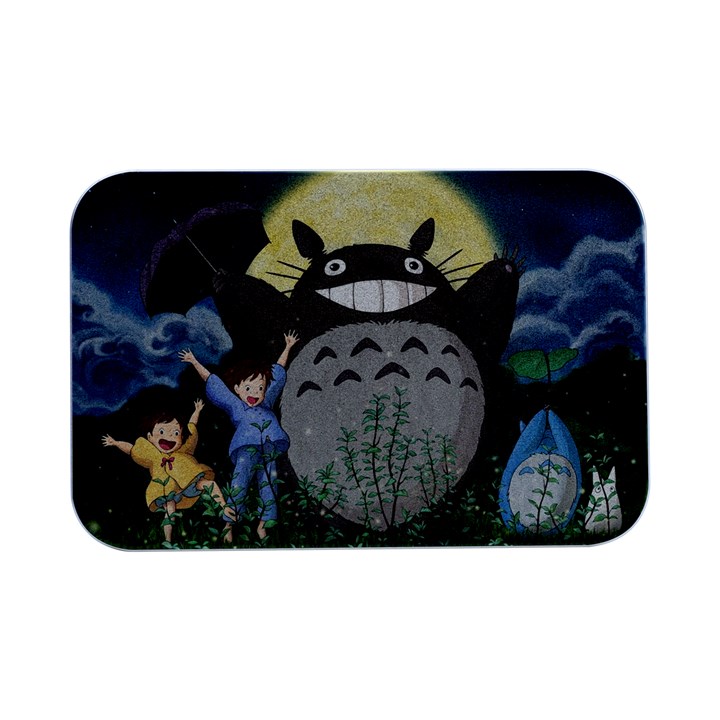 Illustration Anime Cartoon My Neighbor Totoro Open Lid Metal Box (Silver)  