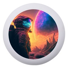 Illustration Trippy Psychedelic Astronaut Landscape Planet Mountains Dento Box With Mirror by Sarkoni