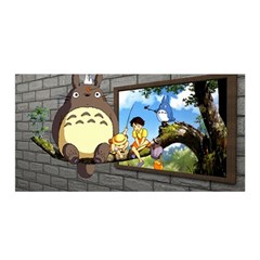 My Neighbor Totoro Satin Wrap 35  X 70  by Sarkoni