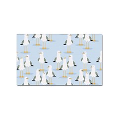 Cute Seagulls Seamless Pattern Light Blue Background Sticker Rectangular (10 Pack) by Bedest