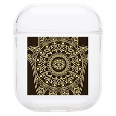 Hamsa Hand Drawn Symbol With Flower Decorative Pattern Soft Tpu Airpods 1/2 Case by Hannah976