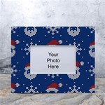 Santa Clauses Wallpaper White Tabletop Photo Frame 4 x6  Front