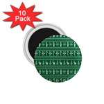 Wallpaper Ugly Sweater Backgrounds Christmas 1.75  Magnets (10 pack)  Front