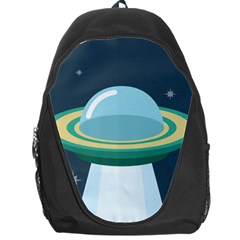 Illustration Ufo Alien  Unidentified Flying Object Backpack Bag by Sarkoni