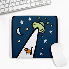 Ufo Alien Unidentified Flying Object Large Mousepad by Sarkoni