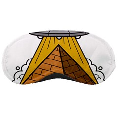 Unidentified Flying Object Ufo Under The Pyramid Sleep Mask by Sarkoni